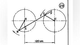 CRANK MECHANISM  link mechanism 5 in  Technical drawing  Engineering drawing [upl. by Bolten]