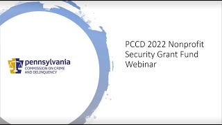 2022 Nonprofit Security Grant Program  Webinar for Grantees [upl. by Dane]