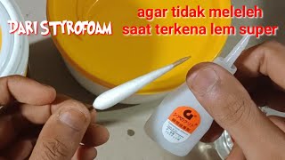 Cara Melapisi Pelampung Pancing Bahan Baku Styrofoam Agar Tidak Meleleh Saat Terkena Lem Super [upl. by Rayburn]