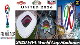 2026 fifa world cup stadiums  football stadiums Mexico  Canada usa  TopKickTopStadiums [upl. by Marj]