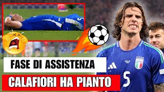 Italia vs Croazia Calafiori in Lacrime Dopo lAssist Decisivo [upl. by Beshore]