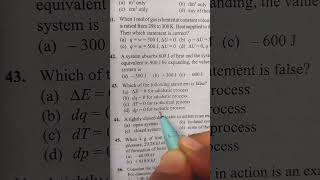 adiabatic process thermodynamicsmcqs class11chemistry neetshorts viralneet [upl. by Mian861]