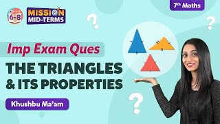 The Triangles and its Properties Class 7 Maths Important Questions amp Solutions Chapter 6  BYJUS [upl. by Eniksre]