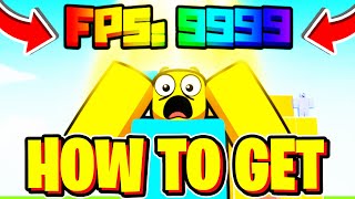 How To GET 9999 MORE FPS In Roblox FLEX YOUR FPS [upl. by Trey208]