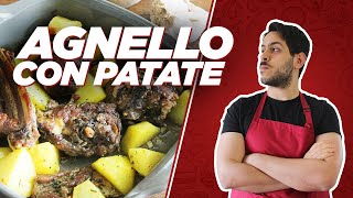 AGNELLO AL FORNO CON LE PATATE  SECONDO SEMPLICE tradizionale di PASQUA [upl. by Wendel]