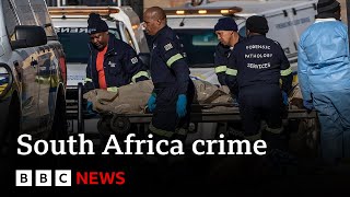 Violent crime soars in South Africa with murders at 20year high  BBC News [upl. by Tressa]