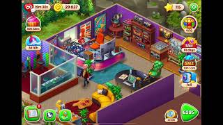 Homescapes 6284 level Gameplay Story [upl. by Adli]