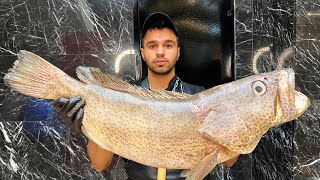 Have you ever seen barbecuo fish like this🔥🐟🐬🍚Groupers fish with rice ashkanws fish kebab [upl. by Yelsiap743]