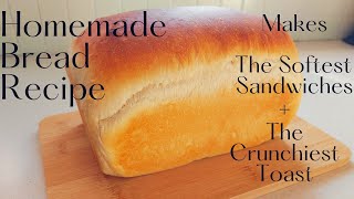 Easy Bread Loaf Recipe The Softest Tastiest Bread Ever [upl. by Thad190]