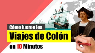 Los Viajes de Cristóbal Colón  Resumen  Contexto histórico rutas y encuentro con América [upl. by Atauqal]