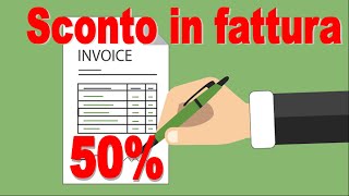 Sconto in fattura [upl. by Clava]