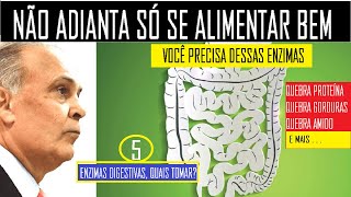 5 ENZIMAS DIGESTIVAS PARA MELHORAR A SUA DIGESTAO E ABSORÇÃO DOS ALIMENTOS  DR LAIR RIBEIRO [upl. by Rhys300]