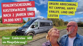 Fazit nach 2 Jahren Happy Camping mit dem Kastenwagen Clever Celebration 600🚐 Doch lieber ins Hotel [upl. by Atlee]