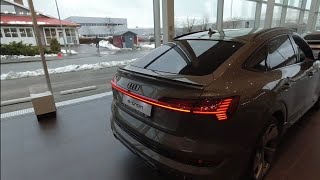 Audi E TRON SPORTBACK S Line Black Edition 2022  Visual Reviews [upl. by Ahsas879]