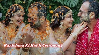 करिश्मा तन्ना वरुण बंगेरा की हल्दी सेरेमनी  Karishma Tanna Varun Bangera Haldi Ceremony  Wedding [upl. by Delcina522]