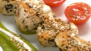 Karlos Arguiñano en tu cocina Brocheta de pollo con queso y crema de guisantes [upl. by Seabrook61]