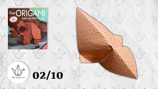 0210  Curvy Birdie  Easy ORIGAMI Calendar 2024 [upl. by Reivaz532]