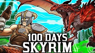 I Spent 100 Days In Skyrim Legendary Survival Heres What Happened [upl. by Hugon]