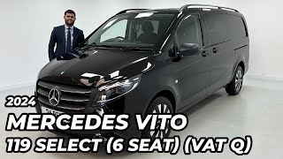 2024 Mercedes Vito 119 20D Crew Select LWB 6 Seat VAT Q [upl. by Gadmann]