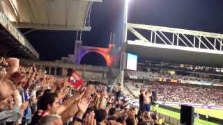 Nouveau chant Bad Gones  Les débuts du AHOU  à Gerland OL  Nice 100813 [upl. by Lalib]