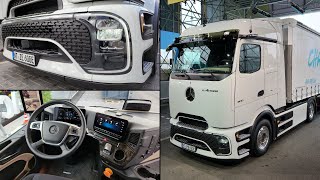 Nowy MercedesBenz Actros  wersja eActros 600 na prezentacji z premiery [upl. by Jeno888]