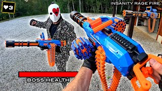 NERF WAR  FORTNITE HIGHCARD BOSS BATTLE [upl. by Rubel]