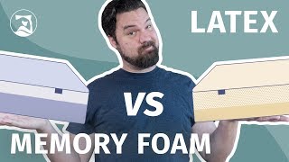 Memory Foam Vs Latex Mattresses  Which Is The Absolute Best [upl. by Aihk]