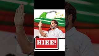 ll Rahul Gandhi make fake agenda on Price hikell shorts congress subscribe [upl. by Eibreh]