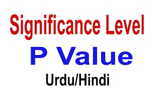 What is Significance level in Research What is P Value  Probability Value  UrduHindi [upl. by Monda]