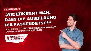 Wie erkennt man dass die Ausbildung die passende ist [upl. by Norha]