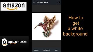 How to get a pure white background for Amazon using the Amazon seller app [upl. by Brendin926]