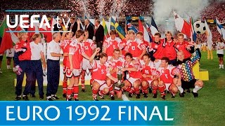 Denmark v Germany UEFA EURO 92 final highlights [upl. by Jobina]