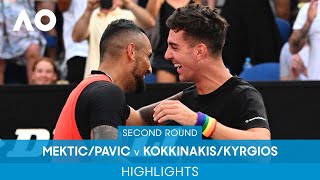 MekticPavic v KokkinakisKyrgios Highlights 2R  Australian Open 2022 [upl. by Anette]