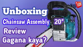 How to Assemble Makita Chainsaw 20quot  Makita Chainsaw Testing and Review  Unboxing Makita chainsaw [upl. by Nalhsa]