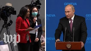 Reporter asks Putin why his political opponents are ‘dead in prison or poisoned’ [upl. by Ezaria]