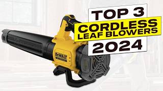 Top 3 BEST Cordless Leaf Blower [upl. by Airdnalahs]