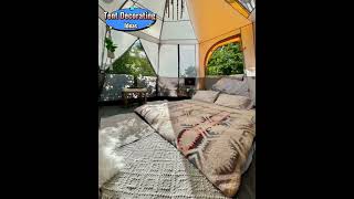 Tent DecoratingGlamping Ideas shorts [upl. by Drye]