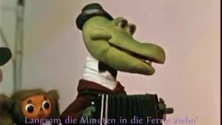 ♫ Cheburashka Goluboj Vagon German Cover amp Lyrics by Me Der Blaue Wagen Голубой вагон [upl. by Hanauq]