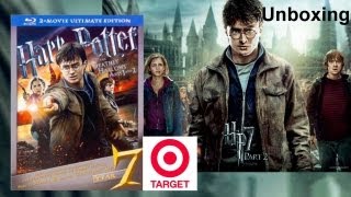 Harry Potter and the Deathly Hallows Part 1 amp 2 Ultimate Edition Bluray Target Exclusive Unboxing [upl. by Aham]