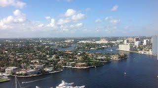 Beautiful Intracoastal views of Las Olas Isles Waterfront Homes and Yachts [upl. by Aneekat]