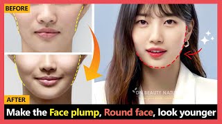 Make the Face plump Round face get Fuller cheeks plump hollow cheeks look younger with Face Yoga [upl. by Peder]