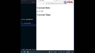 How to Get Current Date and Time JavaScript  JavaScript Display Current Date shorts [upl. by Alistair]