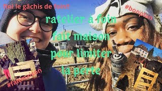 Idée de ratelier à foin pour chevaux [upl. by Clova]