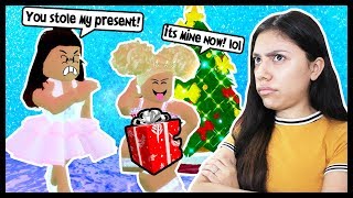 MY SISTER STOLE MY CHRISTMAS PRESENT FROM SANTA  Roblox Roleplay  Royale High Update [upl. by Sialac]