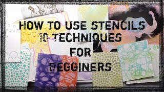 How to use a stencil for Beginners 10 Easy Techniques for Using Stencils  Stencil Tips [upl. by Land630]