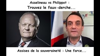 Asselineau VS Philippot  Y en a un qui tient la route et le lautre le fossé [upl. by Limaa]