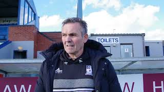 Dave Cooke interview against Gainsborough Trinity [upl. by Larue]