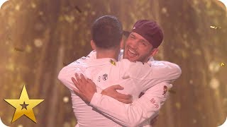 Twist and Pulse get Aleshas Golden Buzzer  BGT The Champions [upl. by Nations]