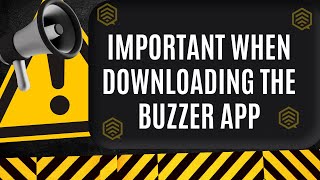 IMPORTANT  When downloading the Buzzer App [upl. by Bunch]