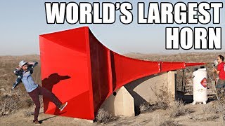 Worlds Largest Horn Shatters Glass [upl. by Warden]